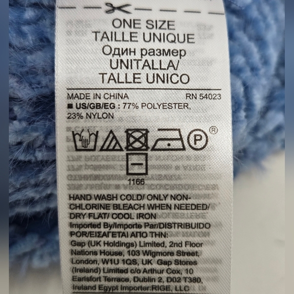 GAP WINTER COZY BUNDLE LOT OF 2 SCARF BEANIE HAT FAIR ISLE STRIPE BLUE WOMEN OS - Picture 12 of 15